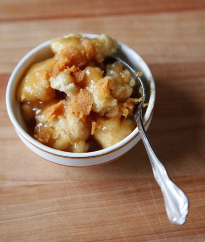 Maple syrup dumplings