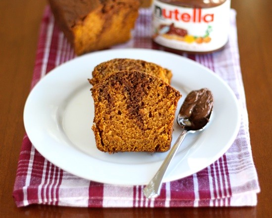 Pumpkin Nutella bread