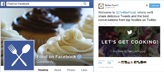 Facebook Food & @TwitterFood