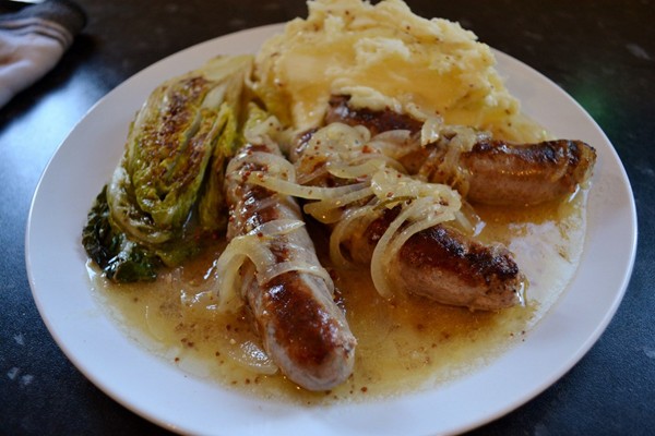 bangers and mash