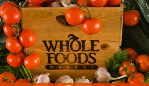 Whole Foods wooden sign