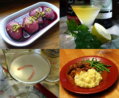 Montage including cocktails