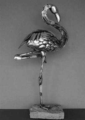 flamingo sculpture