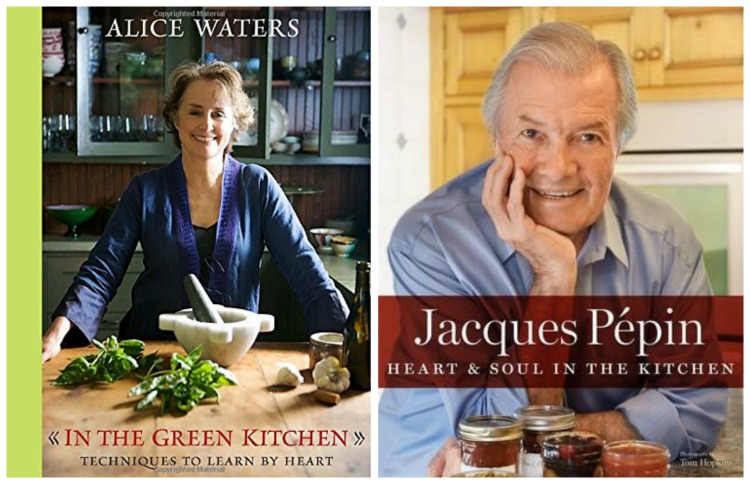 Jacques Pepin and Alice Waters books
