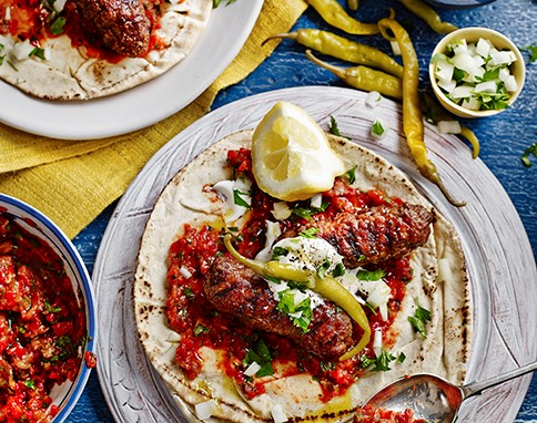 Cevapi with ajvar