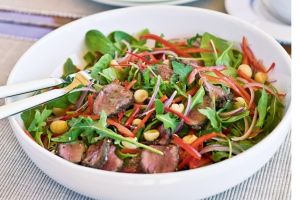 Kangaroo and macadamia salad