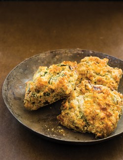 Potato herb bacon biscuits