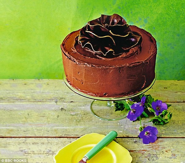 Classic chocolate fudge sandwich cake