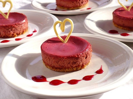 Valentine cheesecake