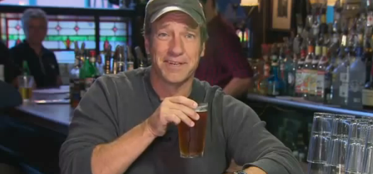 Mike Rowe with a beer