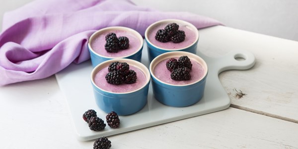 Blackberry mousse