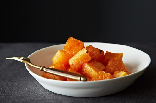 Roasted cantaloupe