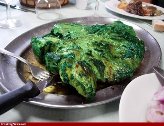 green steak
