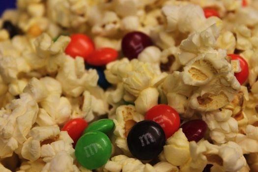 Popcorn and M&Ms