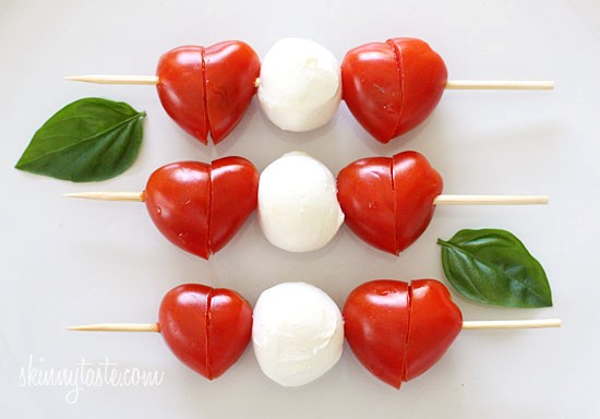 Mini caprese skewers