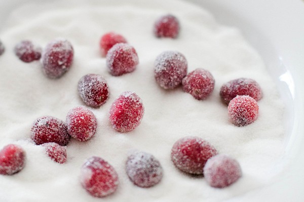 sugared cranberries