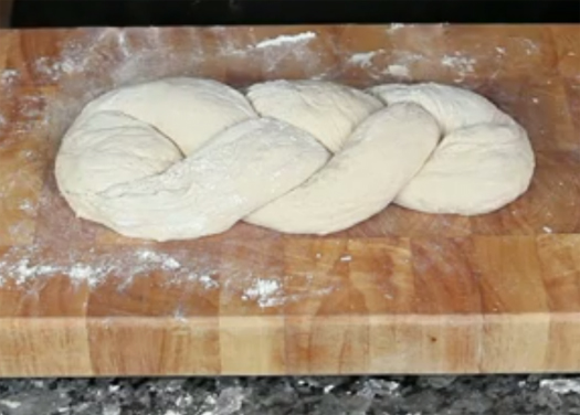 Plaited dough