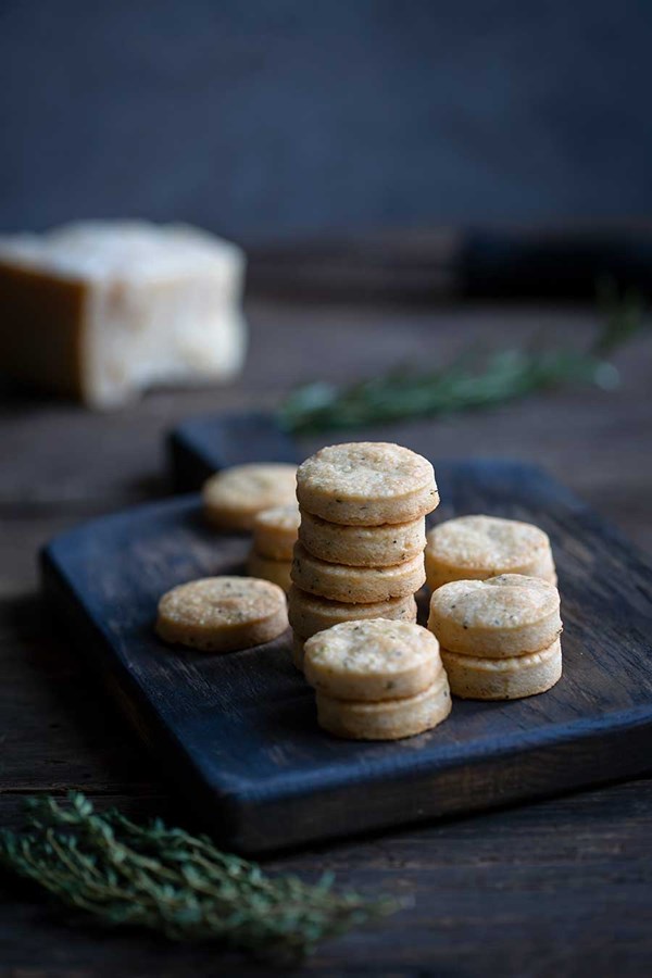 parmesan shortbread crackers