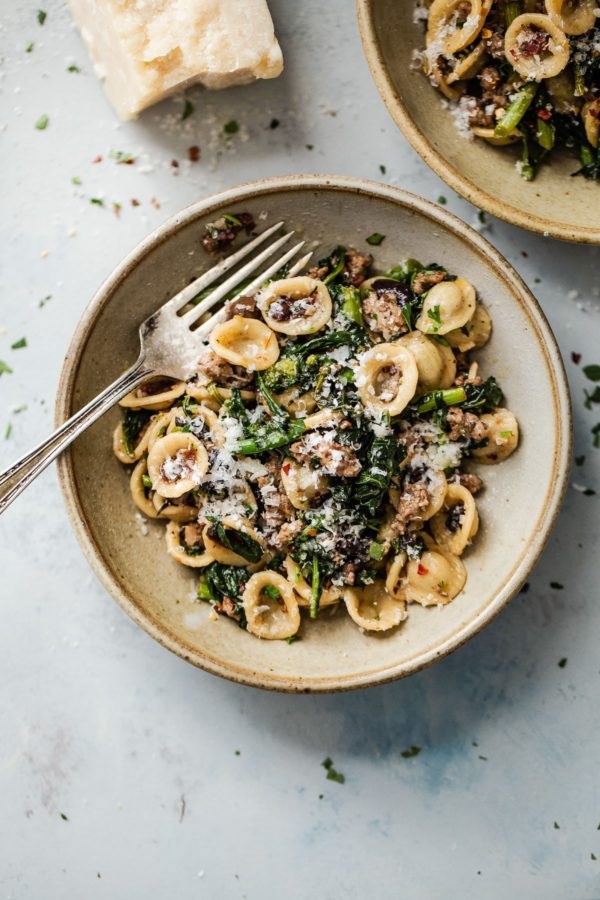 broccoli rabe and sausage pasta