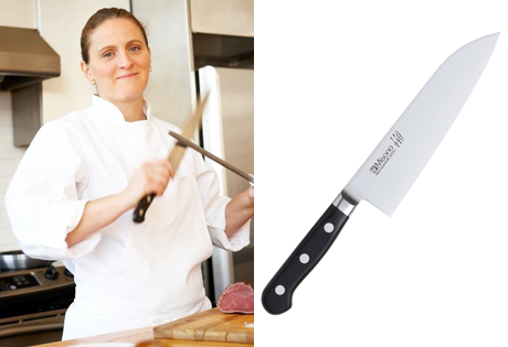 April Bloomfield with knife