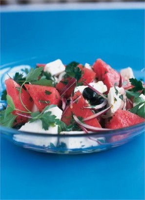 Watermelon and feta salad