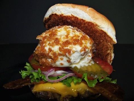 Fried ice cream burger