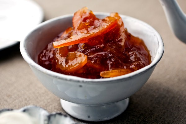 Meyer lemon and blood orange marmalade