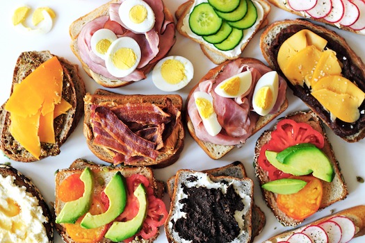 2-ingredient sandwiches