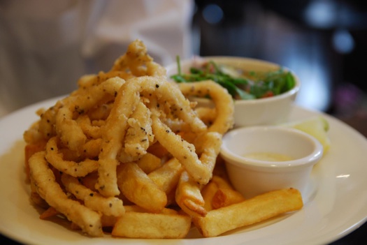 Salt-and-pepper squid