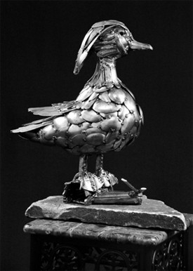 wood duck sculpture
