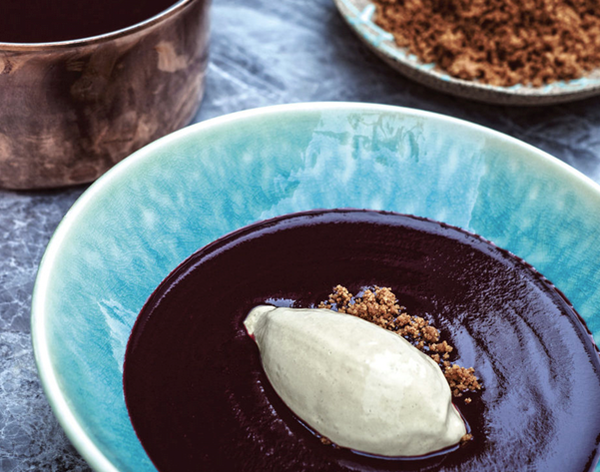 Black mulberry soup