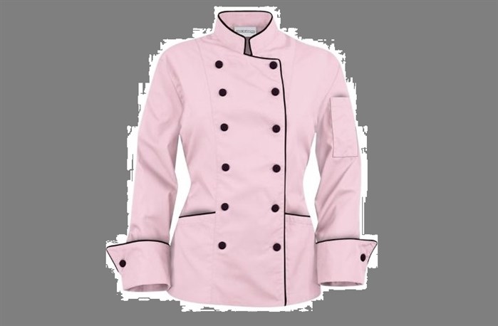 Pink chefs coat
