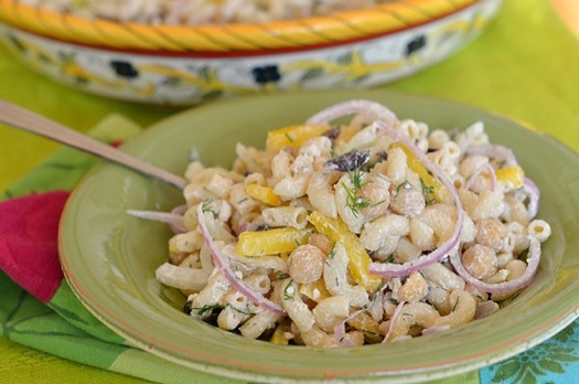 Mediteranean Pasta Chickpea Salad