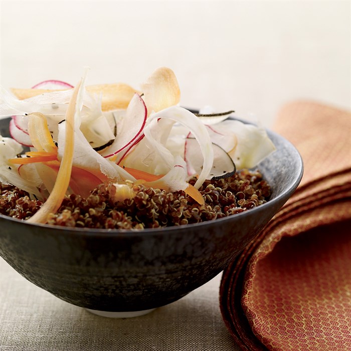 lemony quinoa salad