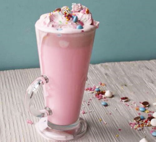 Unicorn hot chocolate.
