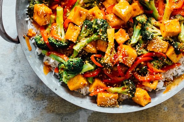 General Tso's tofu