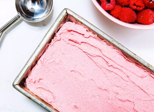Raspberry ice cream