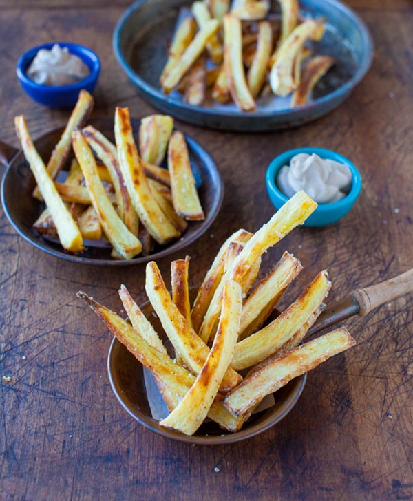 baked parsnip fries