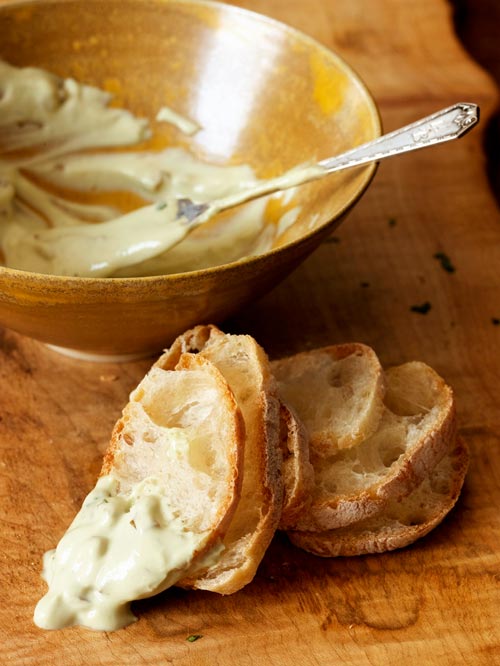 Green olive dip