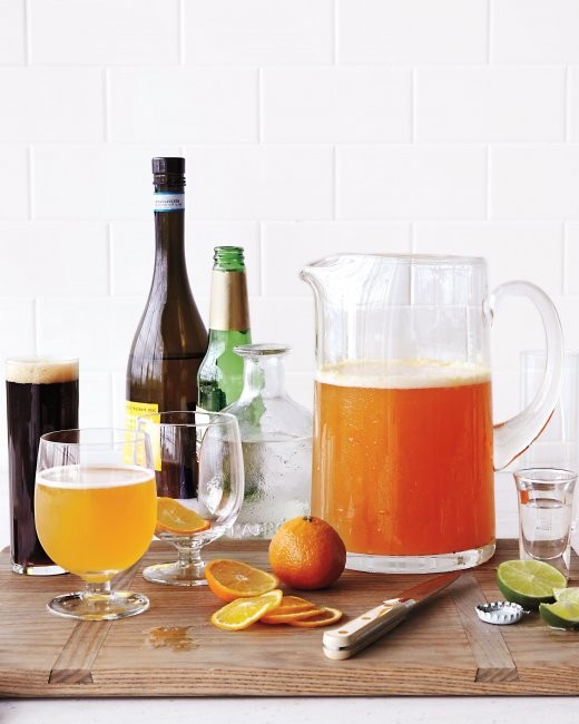 Orange wheat shandy