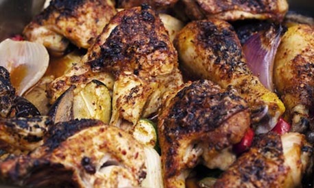 chicken with roasted vegies